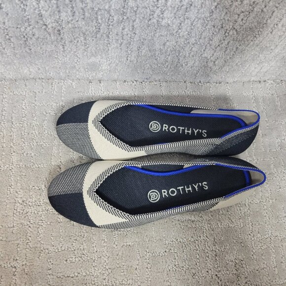 Rothy’s The Flat Cap Toe Black Slip On Round Toe Shoes Women's Size US 6, 8 - Picture 4 of 10